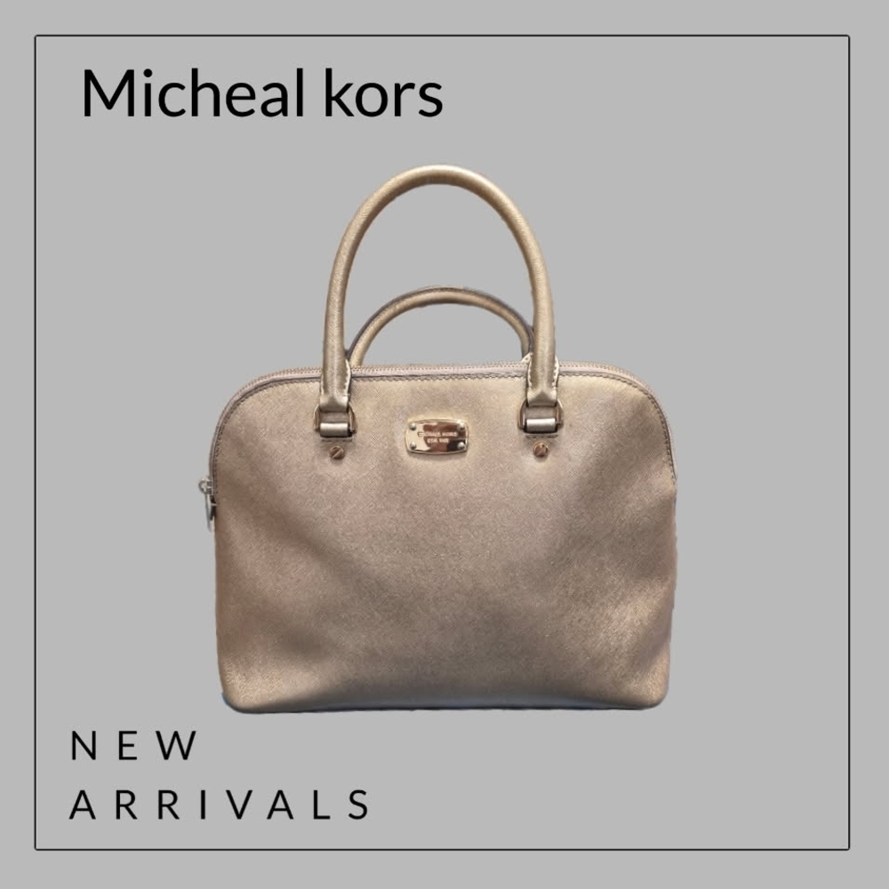 Michael Kors Metallic Gold Satchel